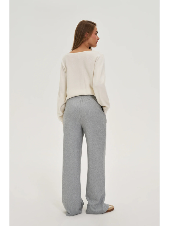 Moodo Szürke széles szárú nadrág Moodo