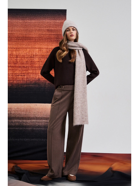 Moodo Barna bő szárú nadrág Moodo