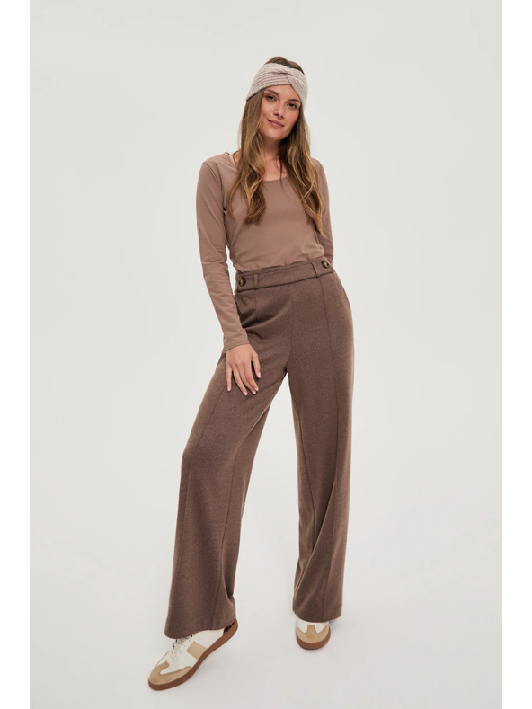 Moodo Barna bő szárú nadrág Moodo