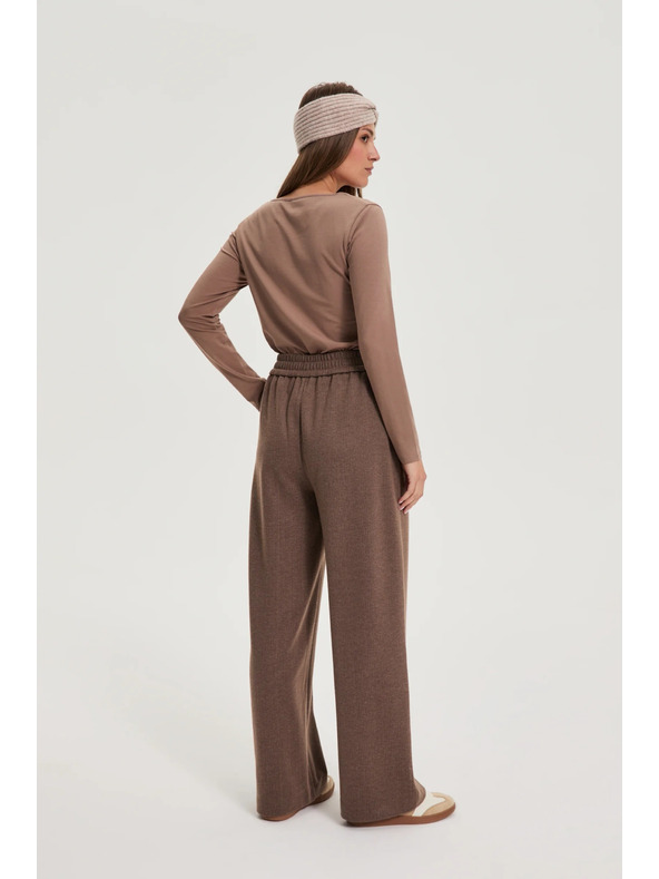 Moodo Barna bő szárú nadrág Moodo