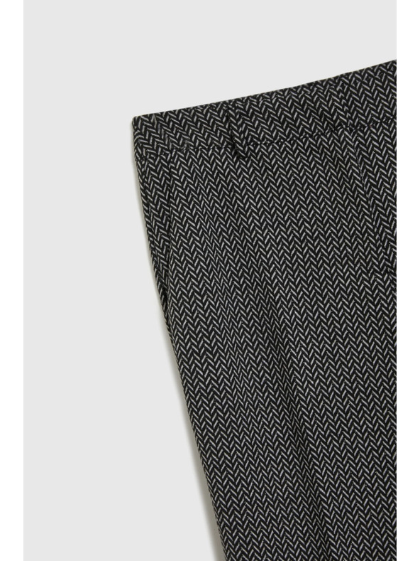 Moodo Grafitszürke halszálka mintás nadrág Moodo