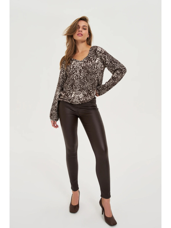 Moodo Viaszos barna nadrág Moodo