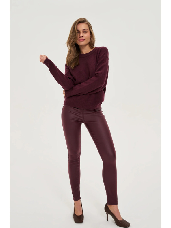 Moodo Viaszos bordó nadrág Moodo