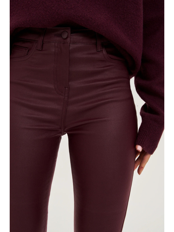 Moodo Viaszos bordó nadrág Moodo