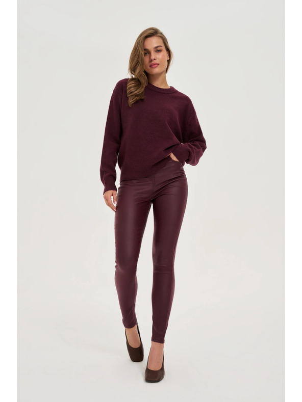 Moodo Viaszos bordó nadrág Moodo