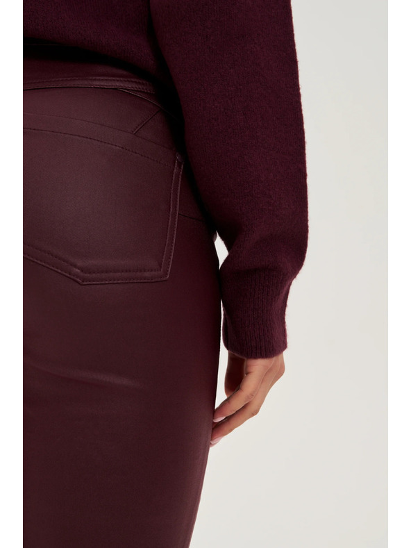 Moodo Viaszos bordó nadrág Moodo