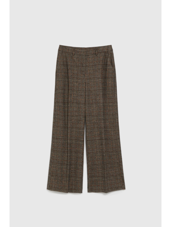 Moodo Barna kockás nadrág Moodo