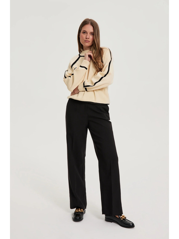 Moodo Fekete nadrág övvel Moodo