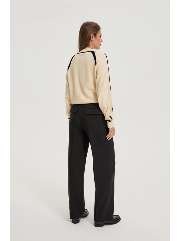 Moodo Fekete nadrág övvel Moodo