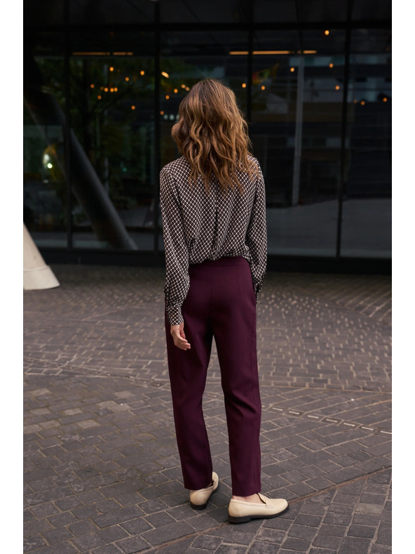 Moodo Sima nadrág bordó Moodo