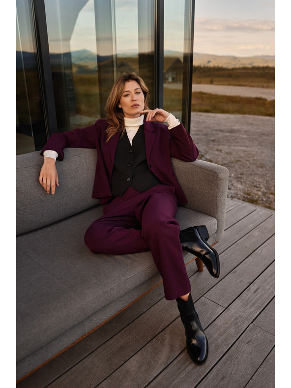 Moodo Sima nadrág bordó Moodo