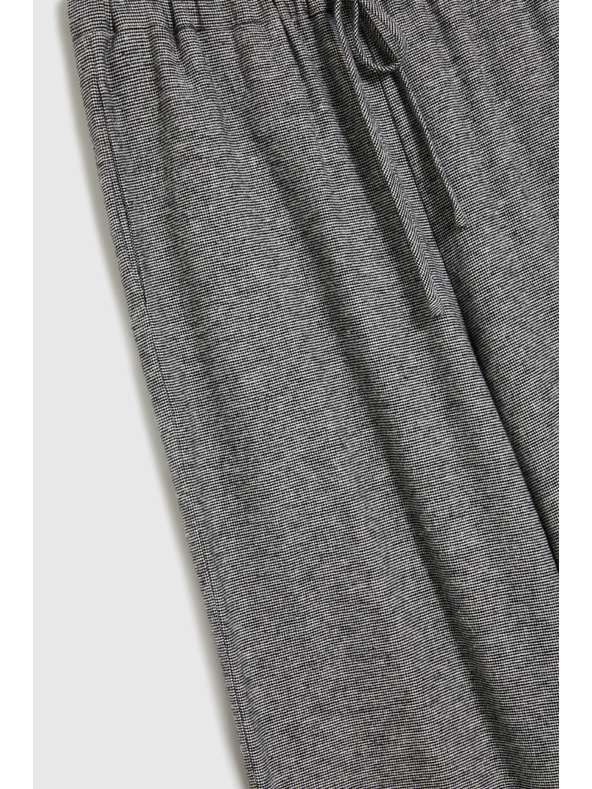 Moodo Szürke pamut széles szárú nadrág Moodo