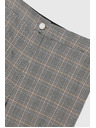 Moodo Moodo szürke kockás nadrág