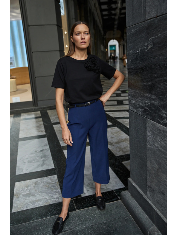 Moodo Sötétkék nadrág övvel Moodo