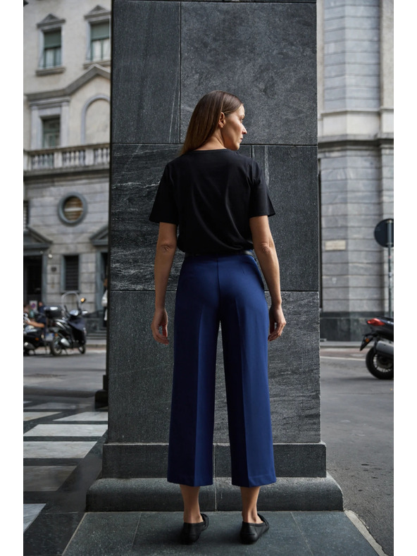 Moodo Sötétkék nadrág övvel Moodo