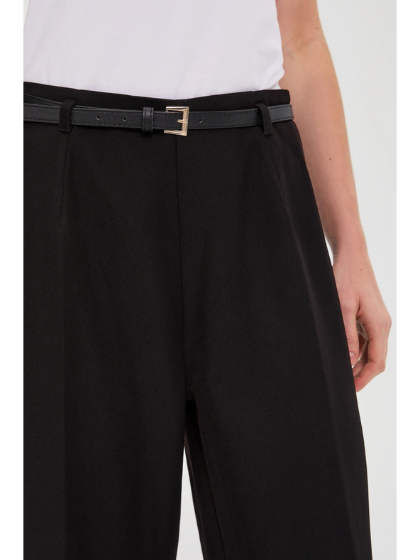 Moodo Fekete nadrág övvel Moodo