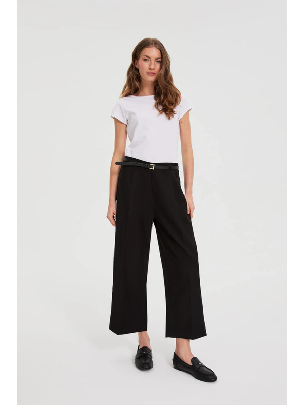 Moodo Fekete nadrág övvel Moodo