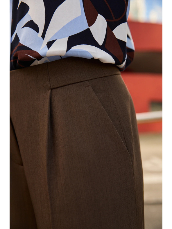 Moodo Barna bő szárú nadrág Moodo