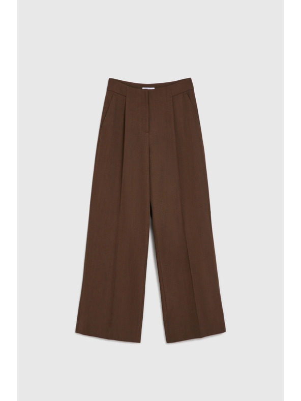 Moodo Barna bő szárú nadrág Moodo