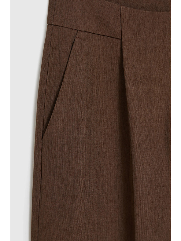 Moodo Barna bő szárú nadrág Moodo