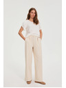 Moodo Bézs nadrág övvel Moodo
