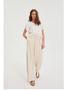 Moodo Bézs nadrág övvel Moodo