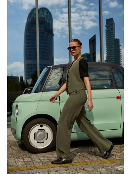 Moodo Sima nadrág olíva Moodo