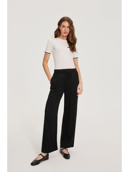 Moodo Fekete viszkóz nadrág Moodo