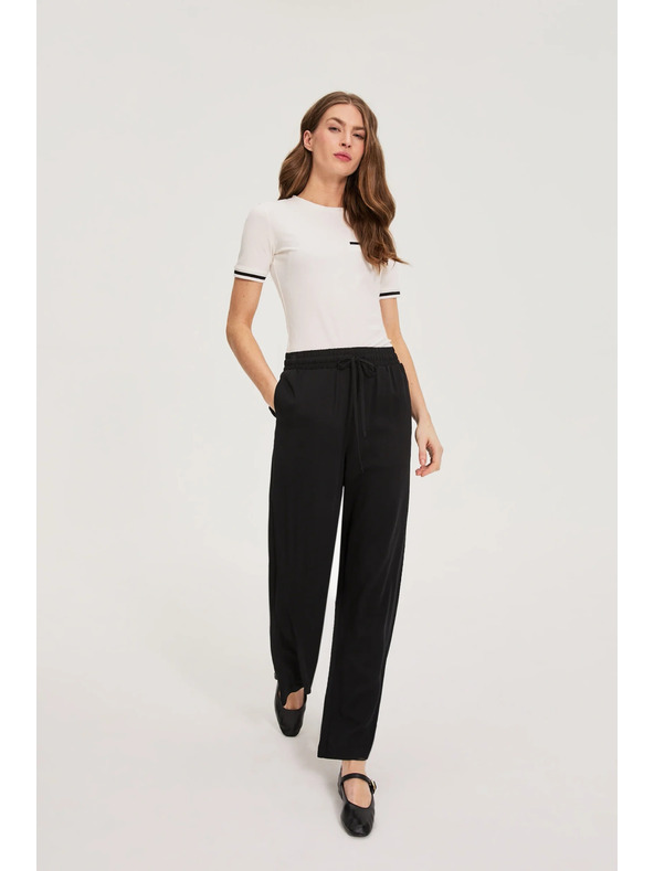 Moodo Fekete viszkóz nadrág Moodo