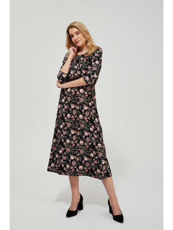 Moodo Virág nyomott mintás ruha Moodo