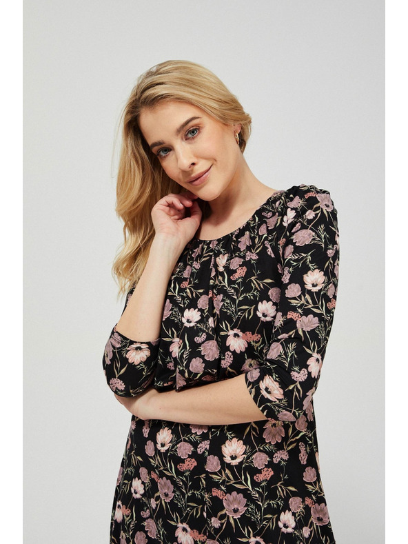 Moodo Virág nyomott mintás ruha Moodo