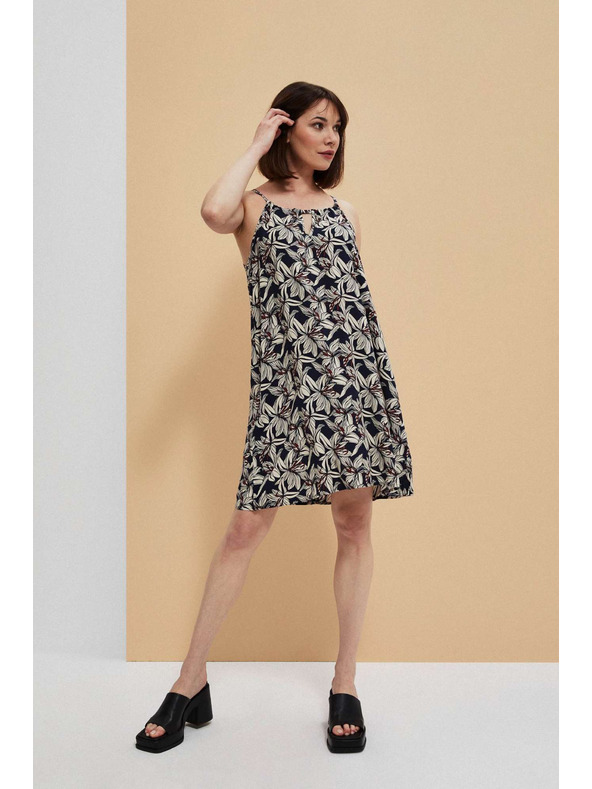 Moodo Virágmintás viszkóz ruha Moodo
