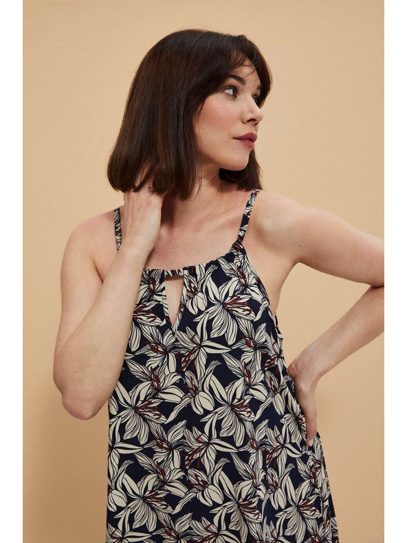 Moodo Virágmintás viszkóz ruha Moodo