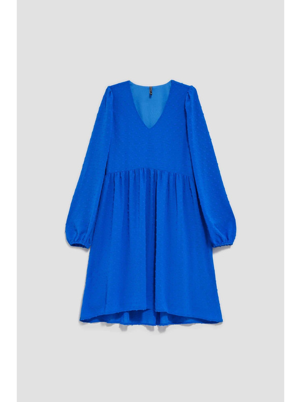 Moodo Kék ruha felfújt ujjakkal Moodo