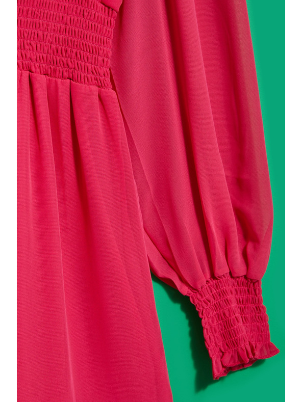 Moodo Fodros ruha felfújt ujjakkal Moodo