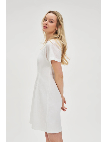 Moodo Fehér pamut ruha nyitott háttal Moodo