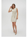 Moodo Elegáns bézs ruha Moodo