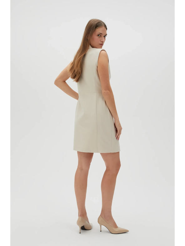 Moodo Elegáns bézs ruha Moodo