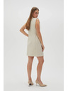 Moodo Elegáns bézs ruha Moodo