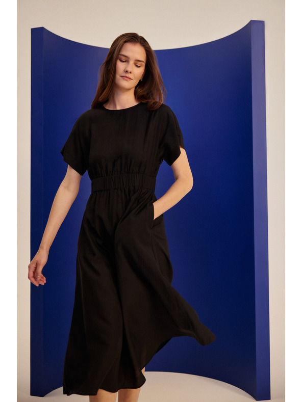Moodo Fekete viszkóz ruha Moodo