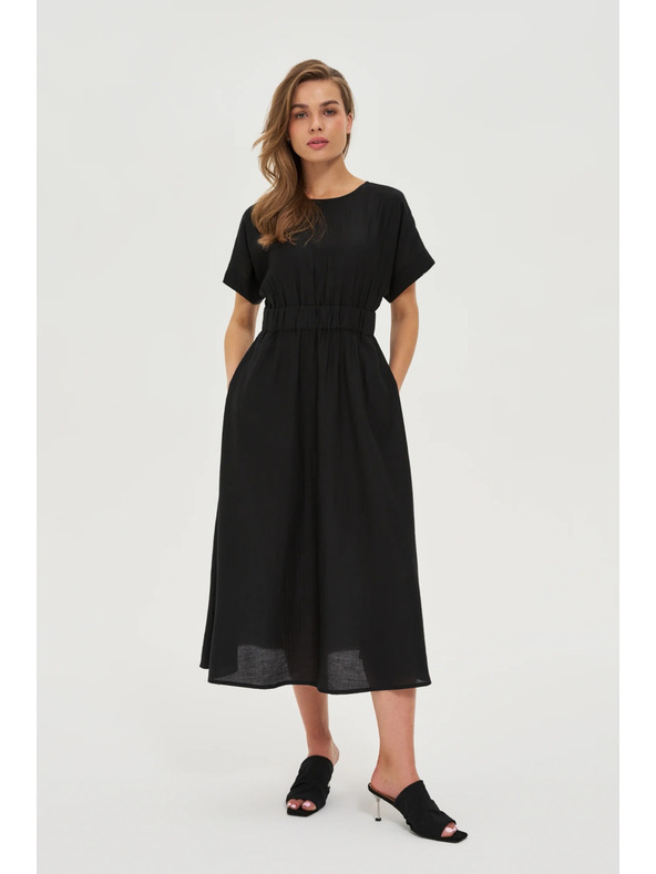 Moodo Fekete viszkóz ruha Moodo