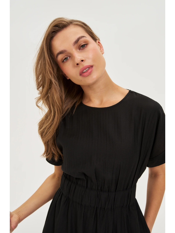 Moodo Fekete viszkóz ruha Moodo