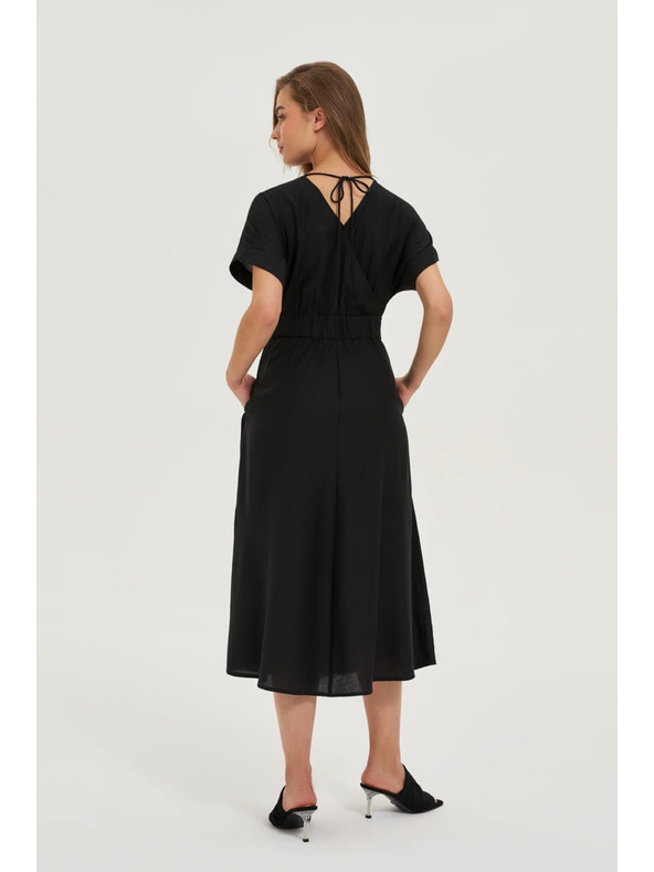 Moodo Fekete viszkóz ruha Moodo