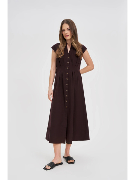 Moodo Szabott midi ruha Moodo