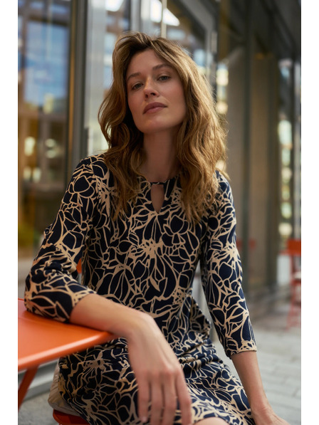 Moodo Sötétkék virágos ruha Moodo