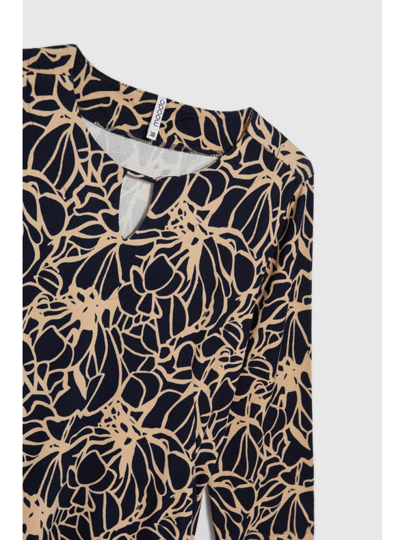 Moodo Sötétkék virágos ruha Moodo