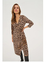 Moodo Bézs ruha leopárd mintával Moodo