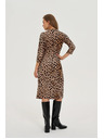 Moodo Bézs ruha leopárd mintával Moodo