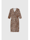 Moodo Bézs ruha leopárd mintával Moodo