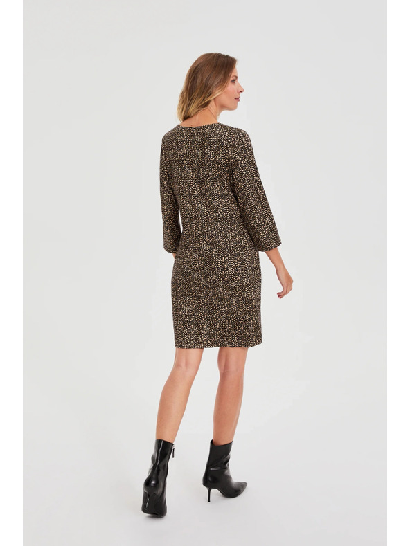 Moodo Fekete ruha finom mintával Moodo